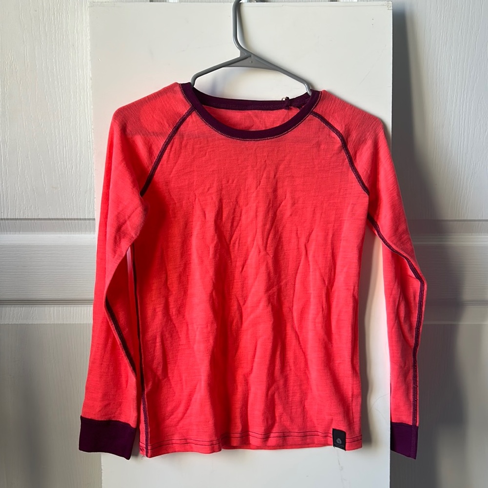 Merino II kids round neck base layer top